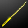 5 Day Custom Yellow Flashing Stick Wand w/ Yellow Sparkle Fibers